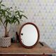 Antique rattan table mirror early 20th century