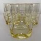 Set de 6 verres whisky jaune vintage