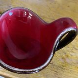 Vide poche West Germany - Forme Libre Marron irisée et rouge - 60’s