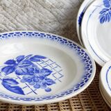 Blue hollow dish