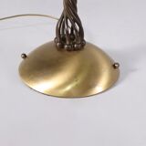 Floral lamp in brass tulle