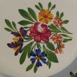 6 dessert plates in saikware from sarreguemines rusticana + plate piedouche