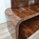 Art Decò dressing table in walnut root with mirror