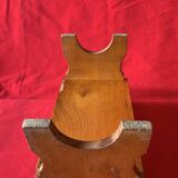 Old small stool - footrest with solid wood chest