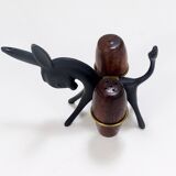 Salt and Pepper Shaker Set by Walter Bosse, Herta Baller, Austria, 1950s