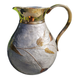 Decorative decanter in solid enamelled brass