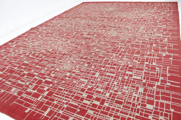 Tapis mid-century moderniste géométrique 300x200cm