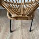 60s design rattan armchairs