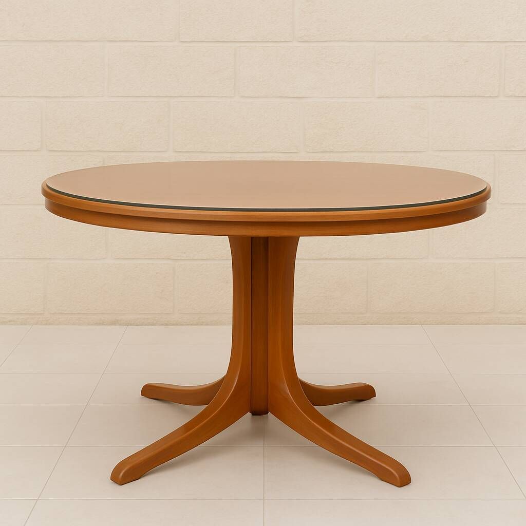 Table ronde extensible de style Baumann, 1960