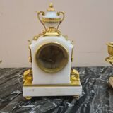 Fireplace set signed Planchon, 19th century