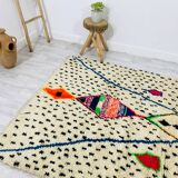 Handcrafted Moroccan Berber carpet 184 x 160 CM