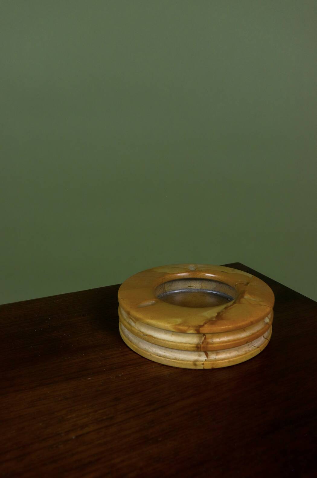Cendrier vide-poche en pierre naturel onyx vintage