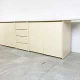 Cream lacquered sideboard 1980