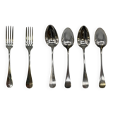 Set of 4 spoons and 2 dessert forks