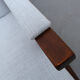 1950s highjack armchair light blue, completly restored