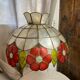 Suspension vintage en nacre et laiton