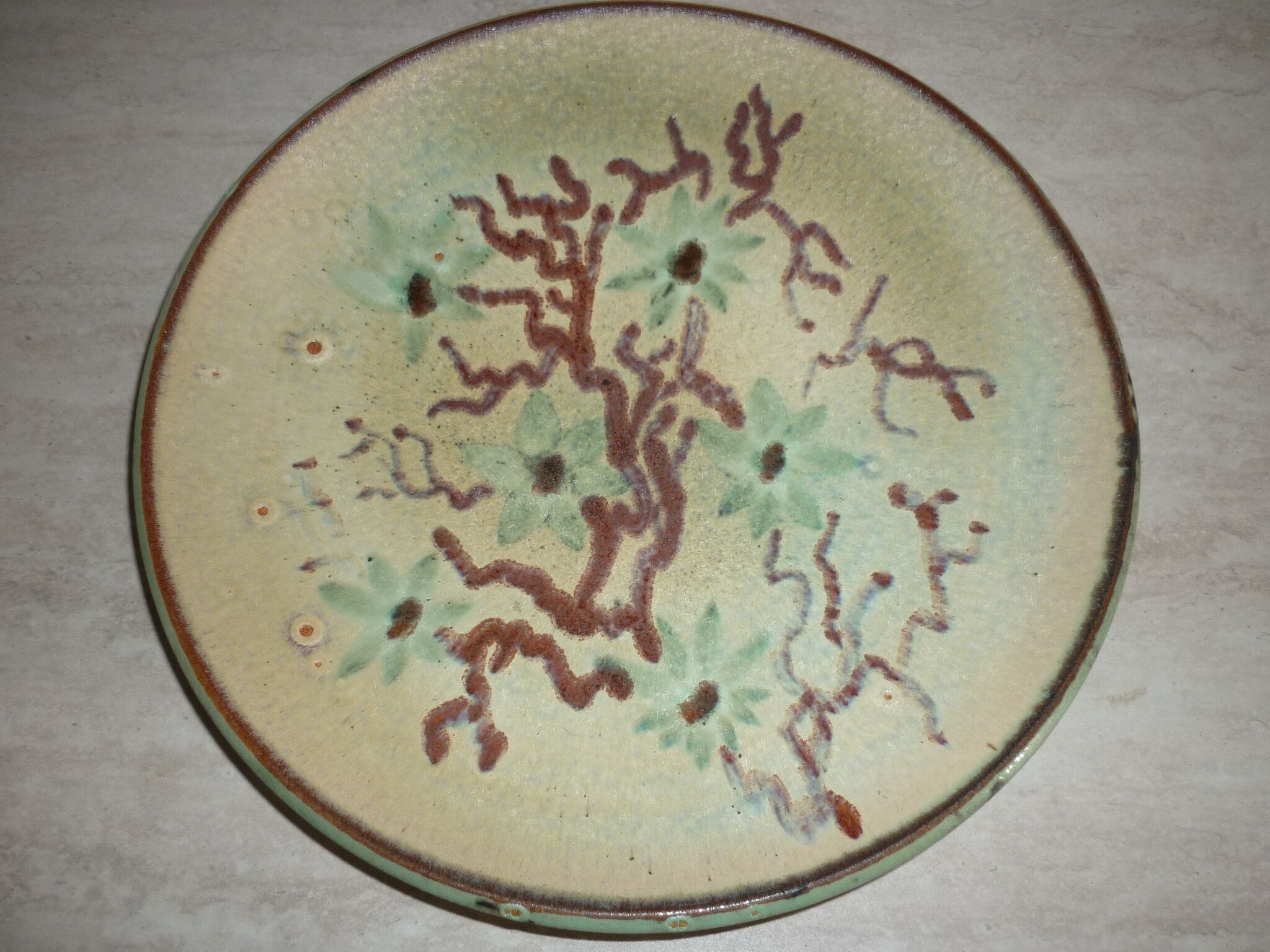 Plate Marius and Huguette Bessone 1950