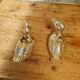 Set of two antique silver-plated candlesticks.