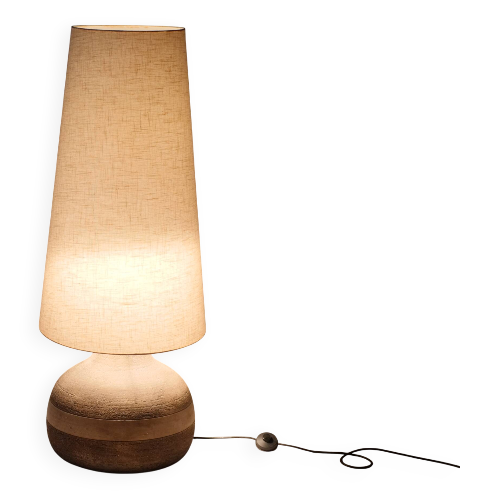 Scandi Design Floor Lamp Studio Ceramic Floor Light 1970s Vintage