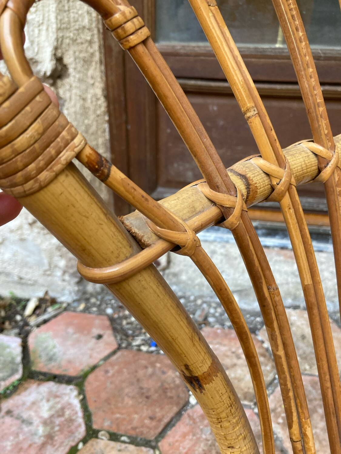 Vintage rattan lounge