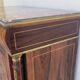 Napoleon III sideboard in floral marquetry and marble 19th century