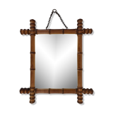 Bamboo mirror 1900, 38*44 cm