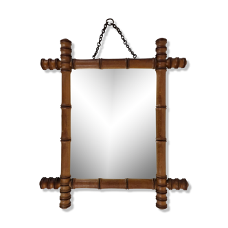 Bamboo mirror 1900, 38*44 cm