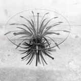 Coffee table with ears of wheat, "Coco Chanel" by Goossens, Circa 1970