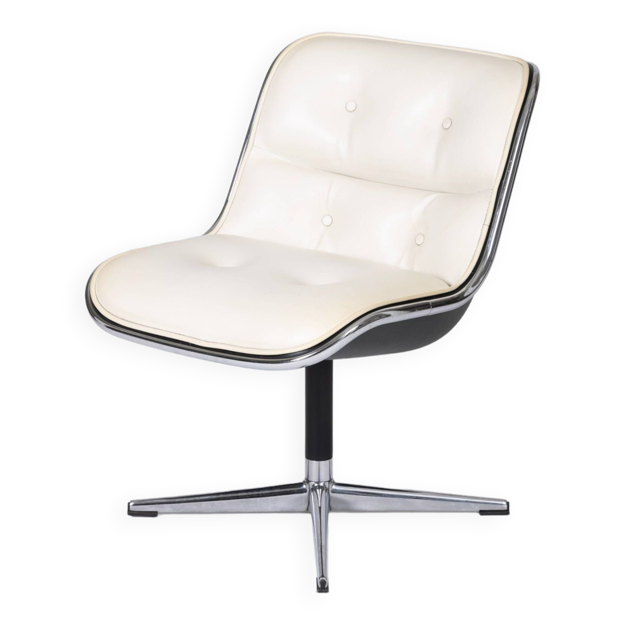 Charles Pollock leather armchair