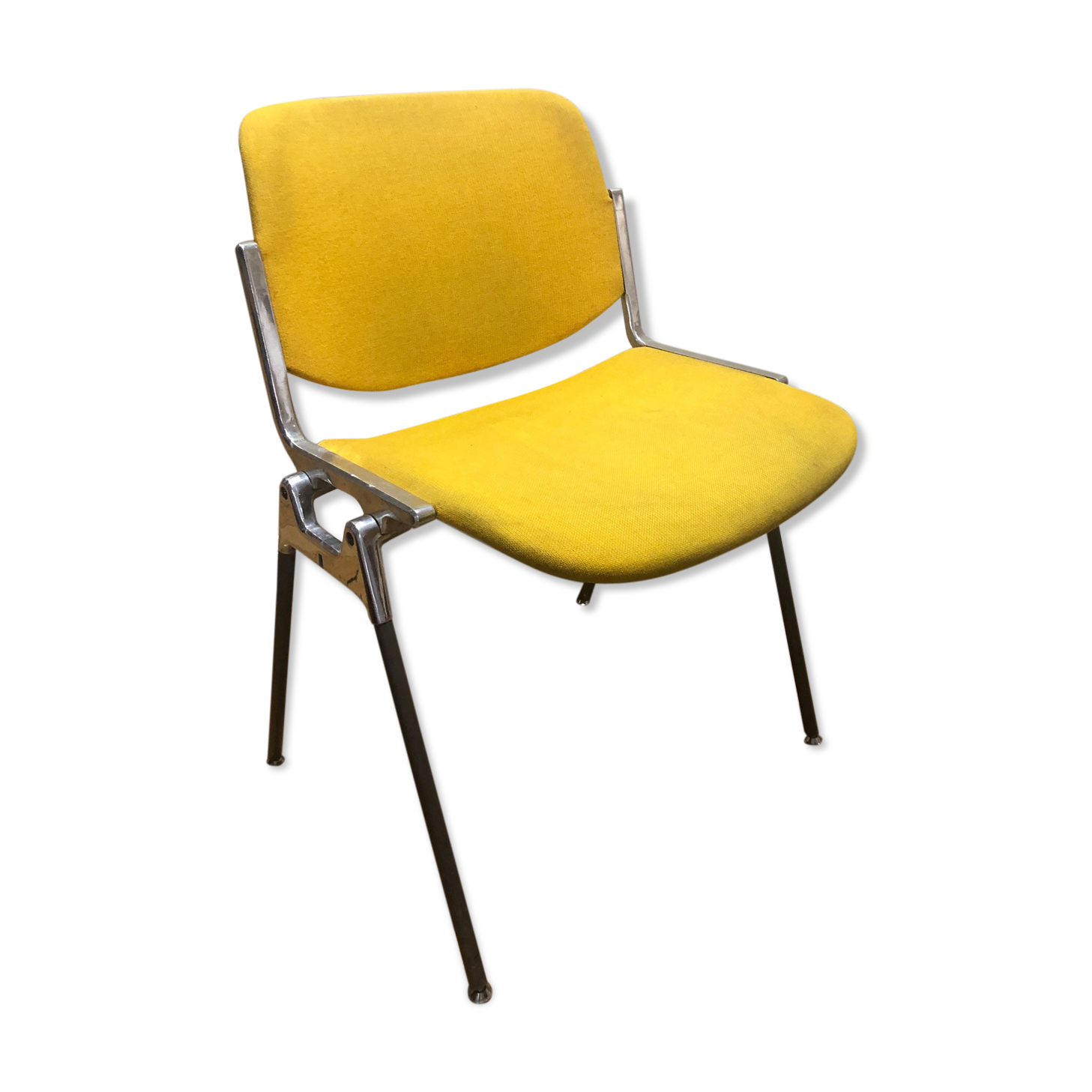 yellow giancarlo piretti chair for castelli