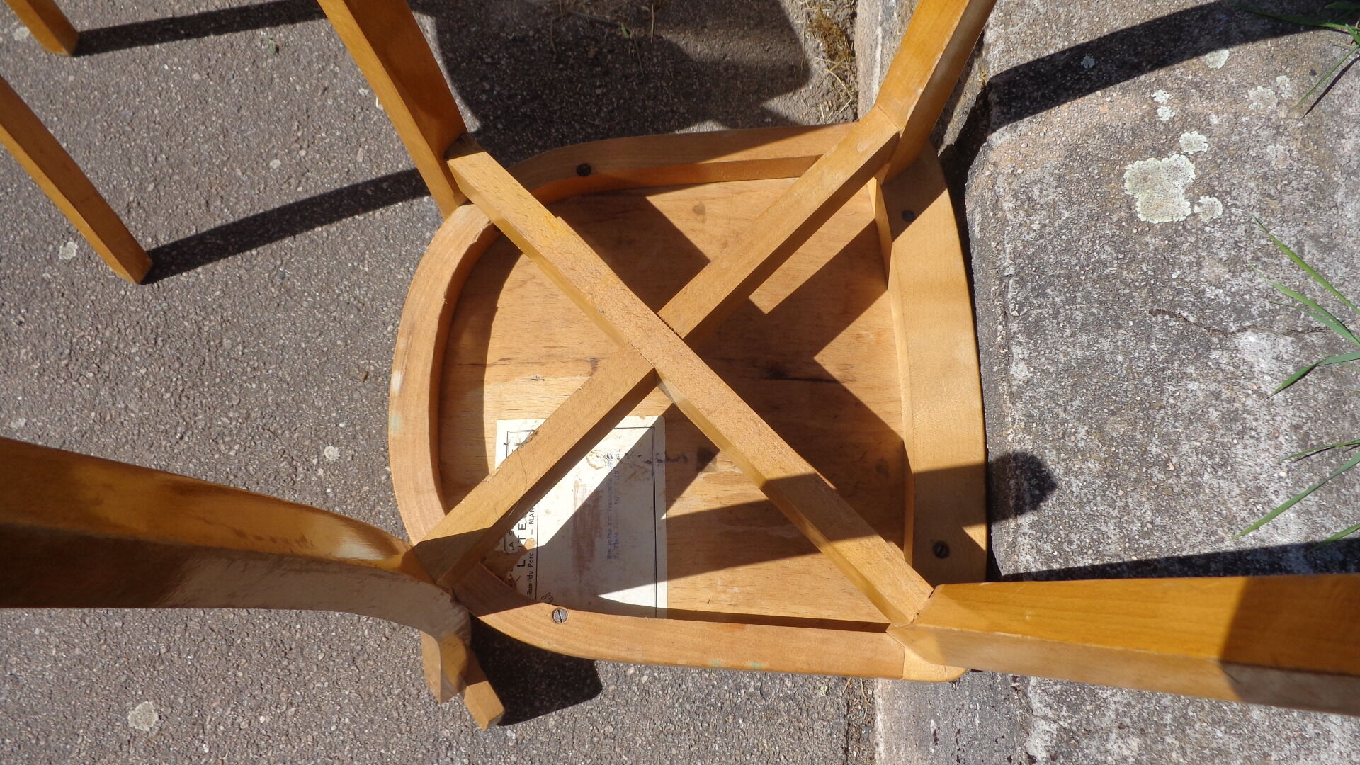 Duo of bistro chairs Luterma red/green