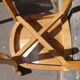 Duo of bistro chairs Luterma red/green