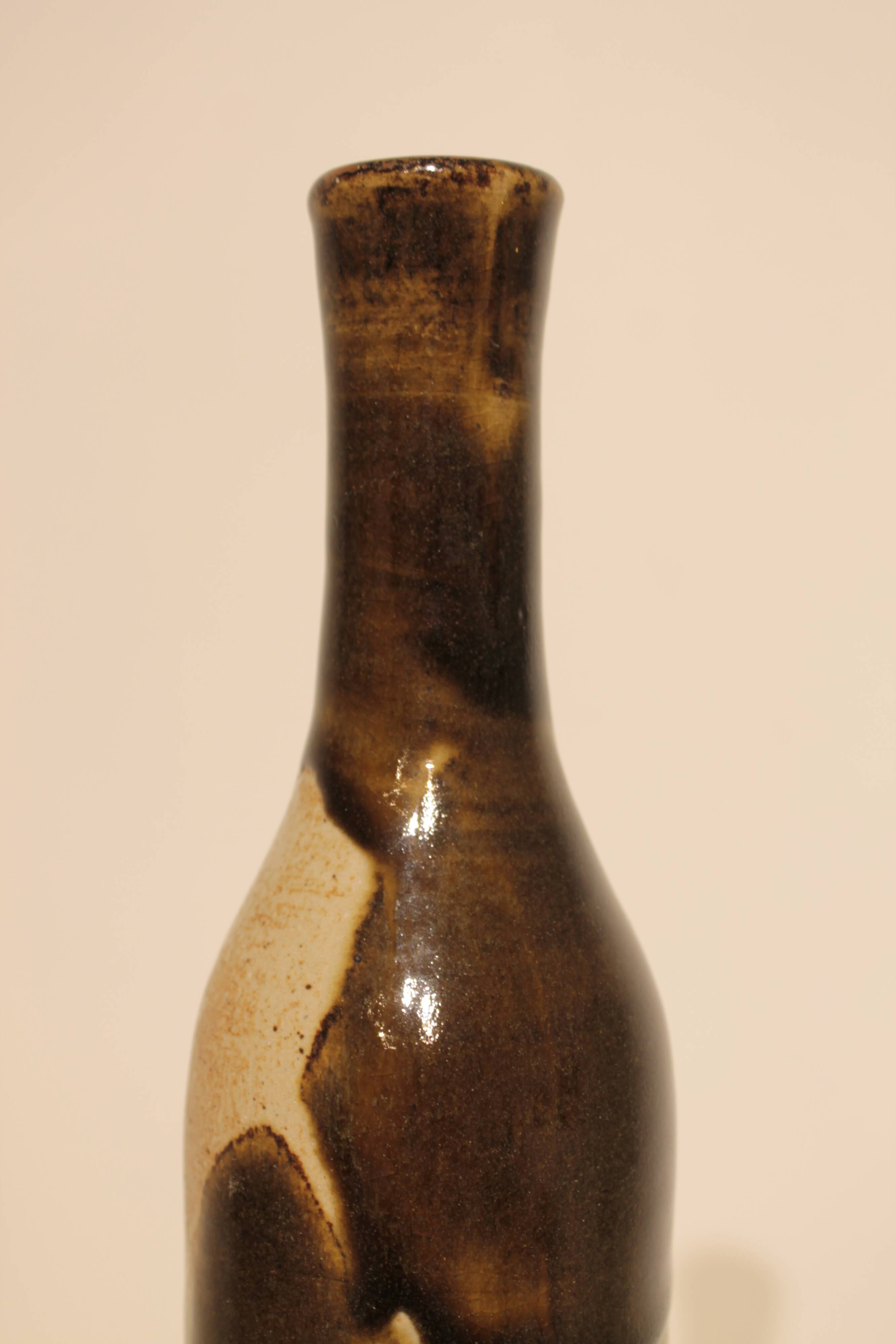 Large bottle vase by Roland Zobel, Les Cyclades, Anduze