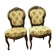 Pair of Napoleon III chairs in 19th century carved mahogany