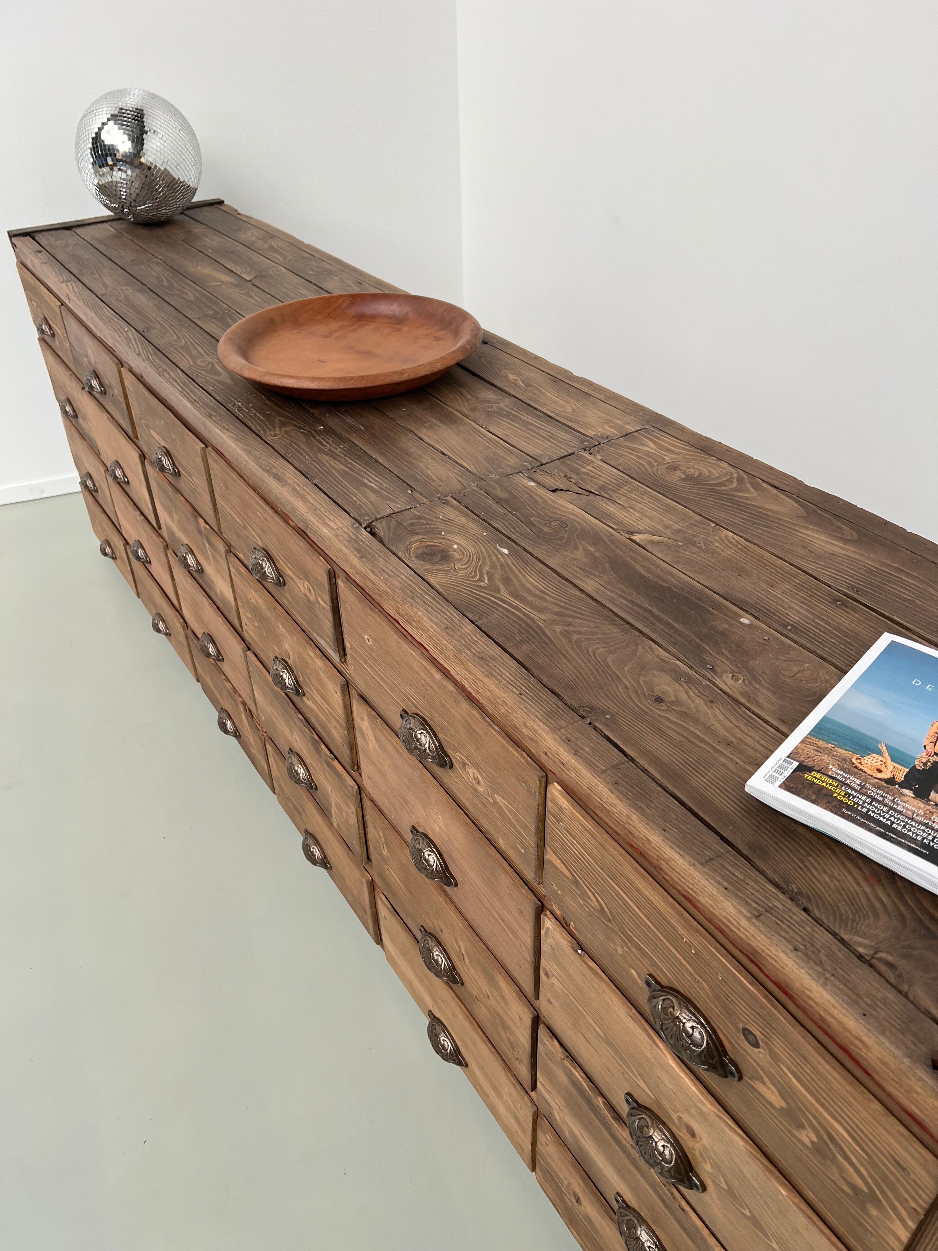 Very large craft furniture with 32 drawers