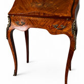 Napoleon III Bonheur du Jour Secretary in Marquetry — walnut, bronze
