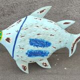 Blue metal fish