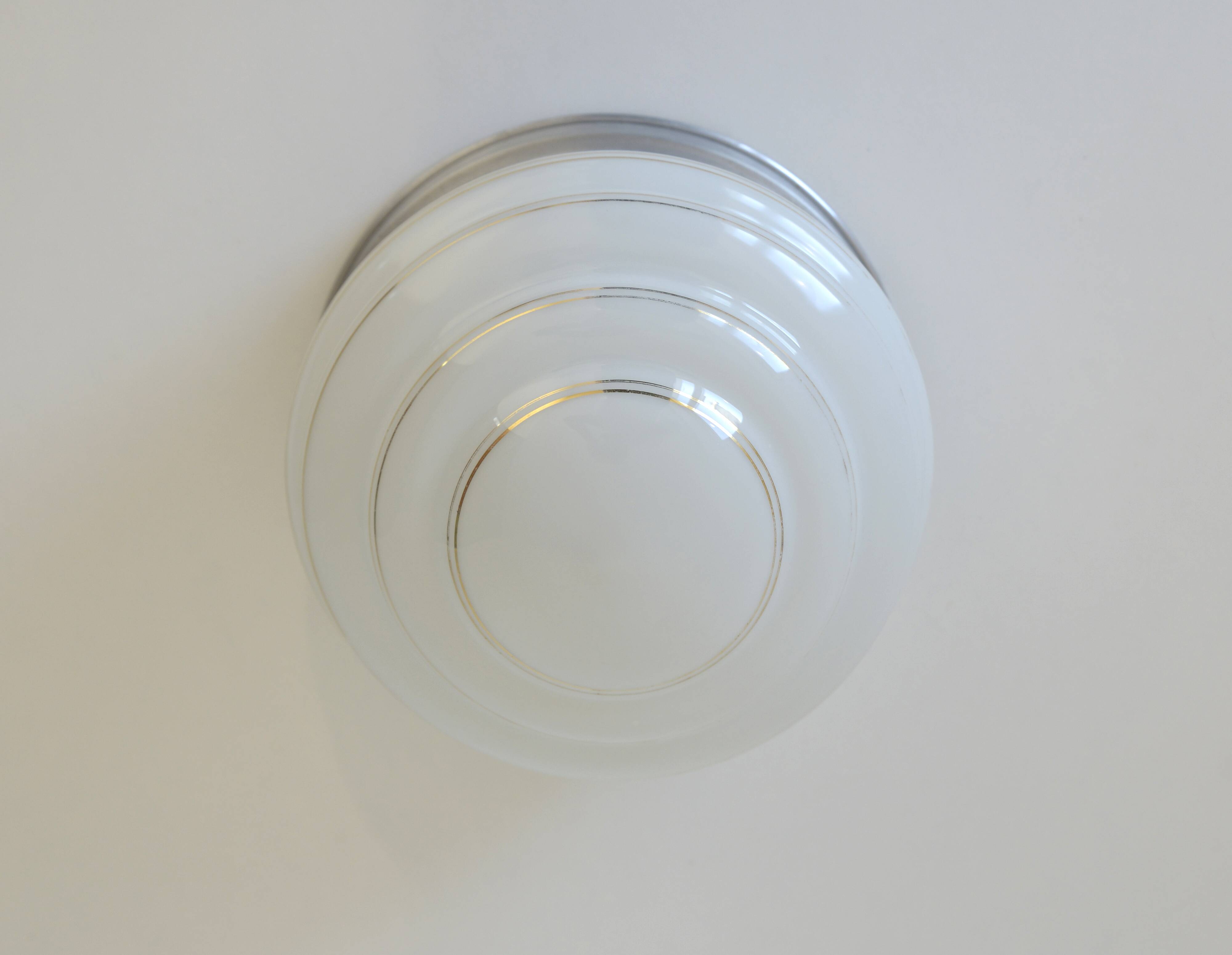Art Deco Ceiling Lamp / Antique Flush Mount Light / Bauhaus Era Sconce 1930