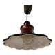 70s ceramic flower pendant light