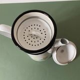 Enameled metal coffee maker “Pays sage” by Geneviève Lethu 1996