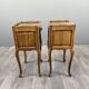 Pair of Louis XV style bedside tables in wood, 20th century