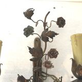 Pair of gilded metal sconces