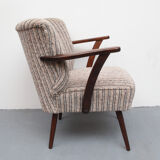 1950s cocktail armchair in grey-beige