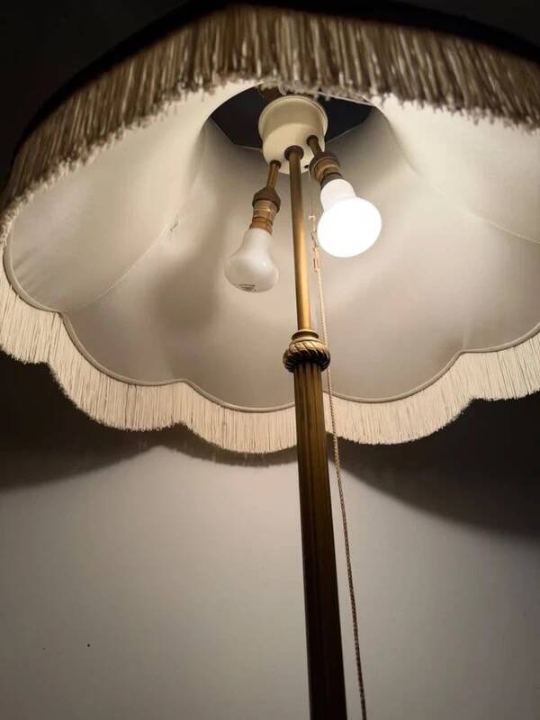 Lampadaire ancien en Bronze doré