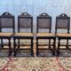 Set of 4 Renaissance cane chairs.