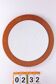 Vintage Large Round light wooden Wall Mirror, 1960s
