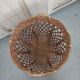 Large basket 53 cm in rattan and wicker basket