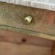 Vintage French Art Deco vanity table in brass and marble, 1940s