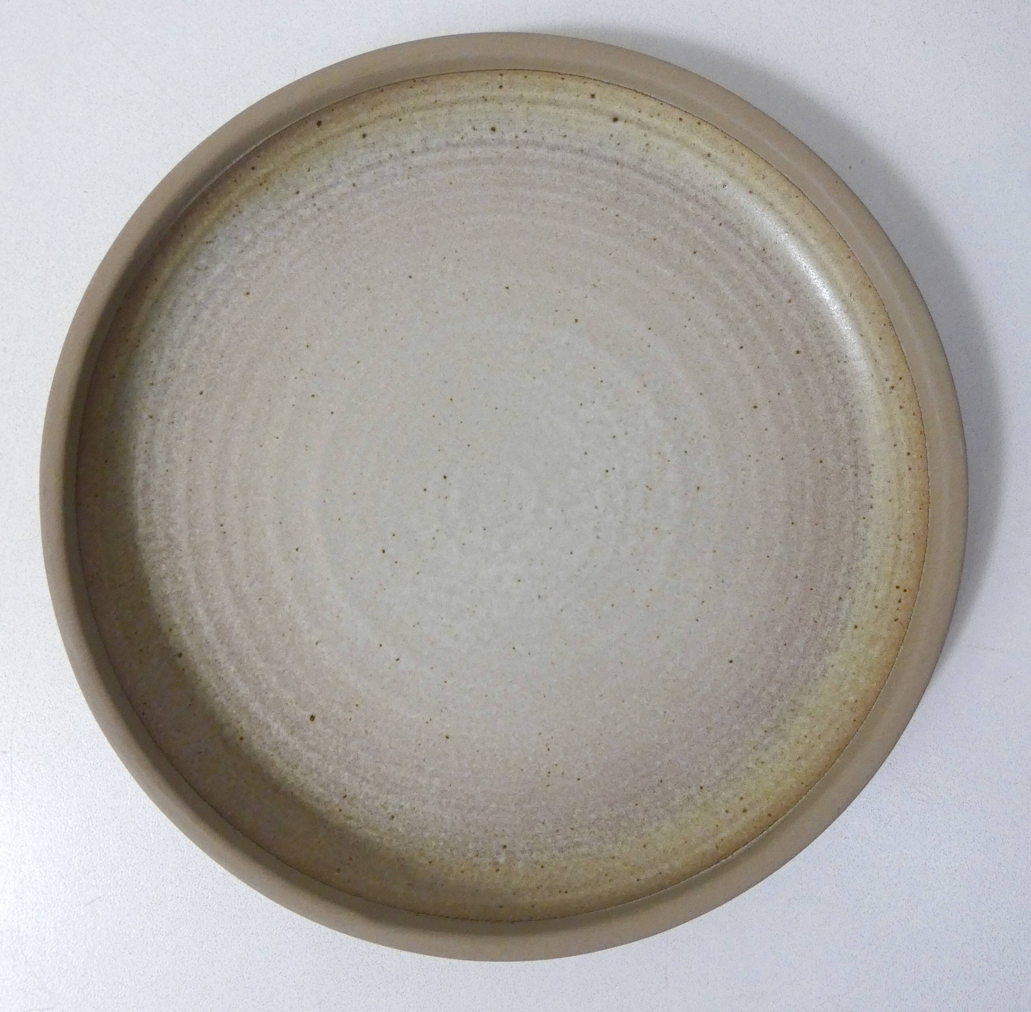 6 vintage stoneware dessert plates