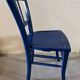 Antique bistro chair painted in midnight blue